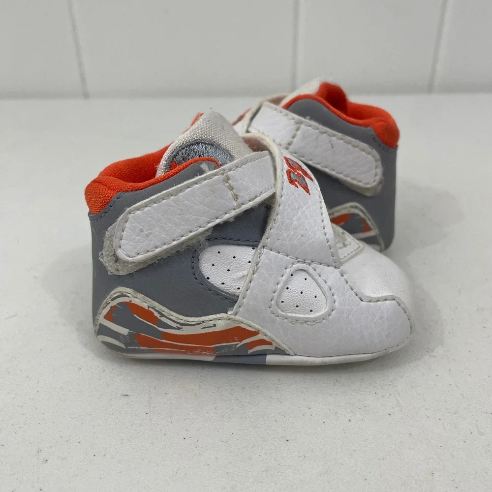 Air Jordan VIII 8 Orange Blaze/Stealth 2007 305362-102 Toddler Soft 1C NO BOX